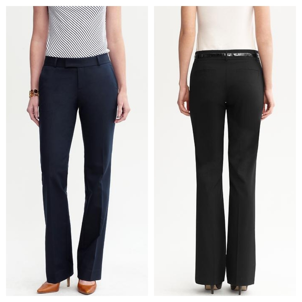 Pre-Loved Banana Republic Navy Martin Straight-Leg Trousers